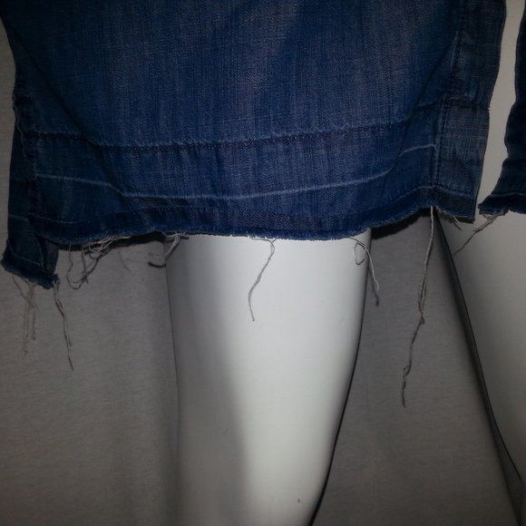 MADEWELL Raw Edge Denim Shirtdress L - Picture 10 of 14